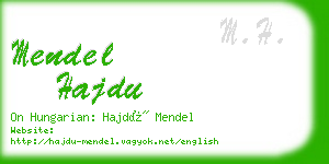 mendel hajdu business card